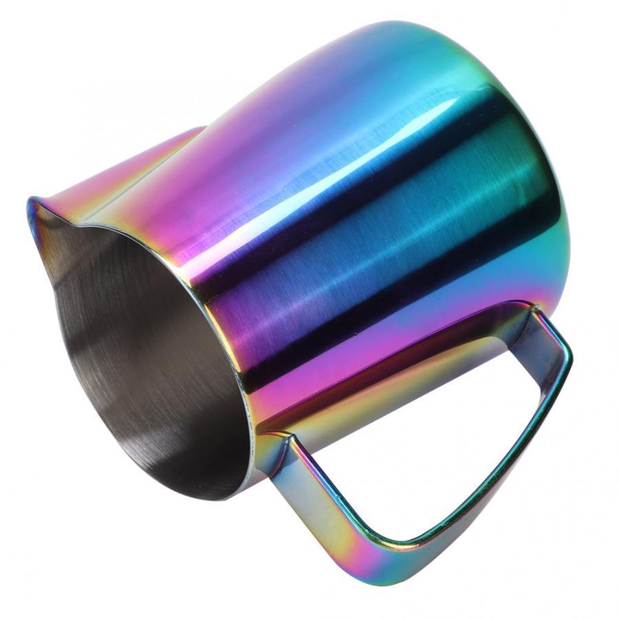 350ml Stainless Steel Milk Frothing Cup Coffee Pitcher Milk Jug Black Colorful Cup for Latte Art  Kitchen Coffee Accessories