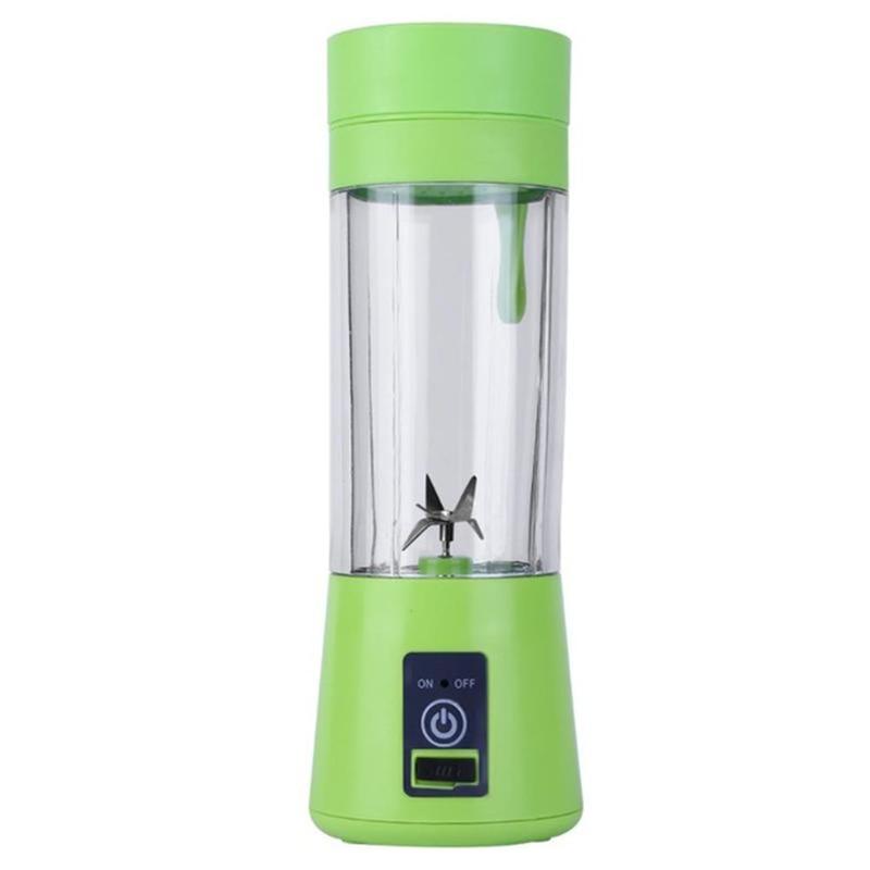 4 Colors  Fruit Juice Citrus Smoothie Squeezer 380ml USB Recharge 6 Blades Portable Blender Mixer Kitchen Accessories